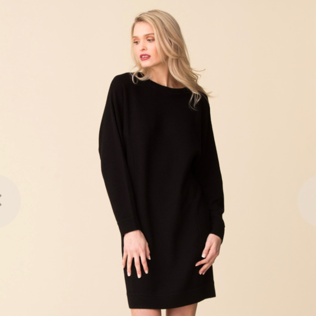 Nwt Vince Blk. Long Sleeve Dress Sz. L